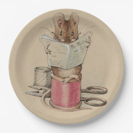 The Tailor Mouse (van Beatrix Potter) Papieren Bordje