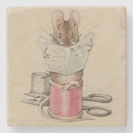 The Tailor Mouse (van Beatrix Potter) Stenen Onderzetter