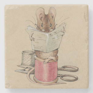 The Tailor Mouse (van Beatrix Potter) Stenen Onderzetter