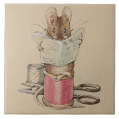 The Tailor Mouse (van Beatrix Potter) Tegeltje (Voorkant)