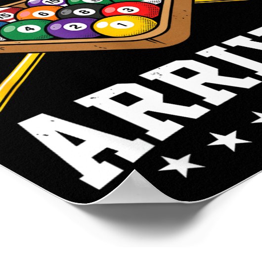 The Talent Has Arrived Funny Billiards Ol Player  Poster (Hoek)