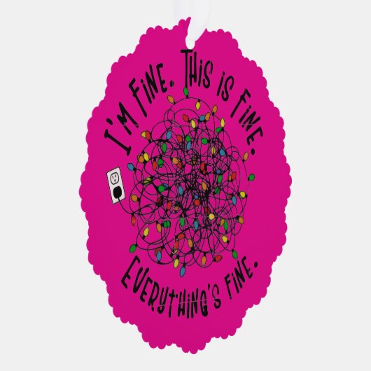  The Tangled Truth of Holiday Stress Ornament Kaart (Rechts)