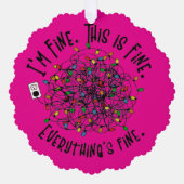 The Tangled Truth of Holiday Stress Ornament Kaart (Voorkant)