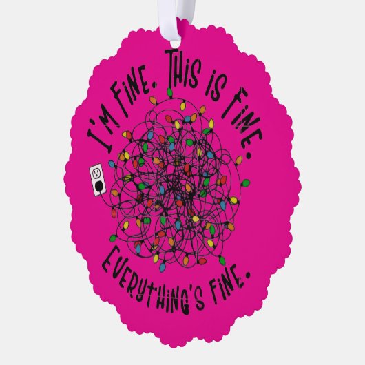 The Tangled Truth of Holiday Stress Ornament Kaart (Links)