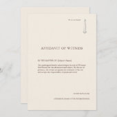 The Taper Flame- Minimalist Sacrament Witness Card (Voorkant / Achterkant)