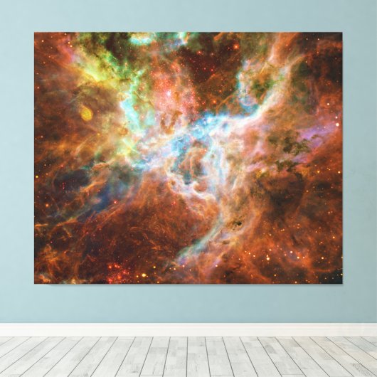 The Tarantula Nebula 30 Doradus NGC 2070 Canvas Afdruk (Insitu (Houten vloer))