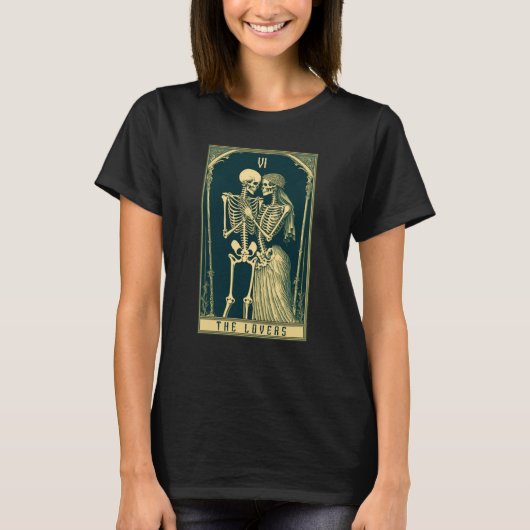 The Tarot Card Goth and Valentines Day T-shirt (Voorkant)