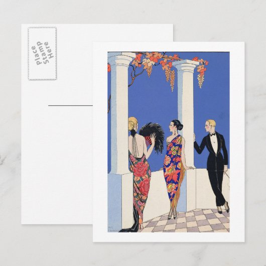 The Taste of Shawls, 1922 (pochoir print) Briefkaart (Voorkant / Achterkant)