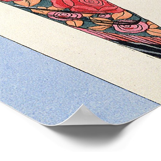 The Taste of Shawls, 1922 (pochoir print) Poster (Hoek)