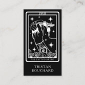 The Tattoo Artist Tarot Black  Visitekaartje (Voorkant)