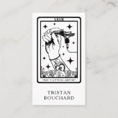 The Tattoo Artist Tarot Business Card Visitekaartje (Voorkant)