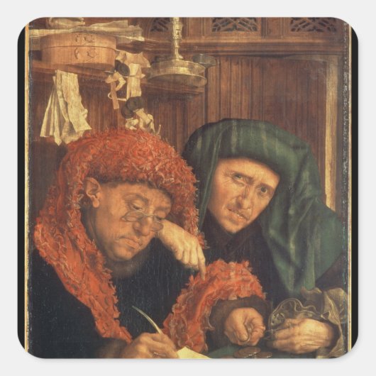 The Tax Collectors, 1550 Vierkante Sticker (Voorkant)