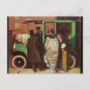 The Taxi Cab, c.1908-10 Briefkaart