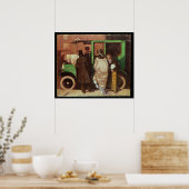 The Taxi Cab, c.1908-10 Poster (Keuken)