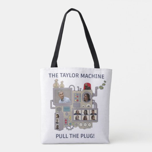 The Taylor Machine Tote Bag (Achterkant)