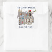 The Taylor Machine Vierkante Sticker (Tas)