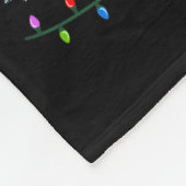 The Teacher Elf Costume Pajamas Pjs Christmas Xmas Fleece Deken (Hoek)