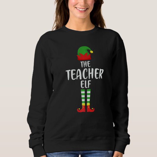 The Teacher Elf Family Matching Group  Christmas P Trui (Voorkant)