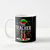 The Teacher Elf Funny Xmas Teachers Christmas Teac Koffiemok (Links)