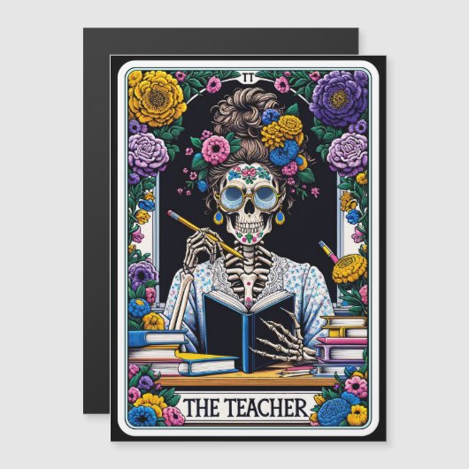 "The Teacher" Tarot Kaart magneet (Voorkant / Achterkant)
