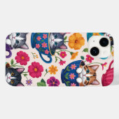 The Teacup Kittens & Blooms Case-Mate iPhone Case (Achterkant (horizontaal))