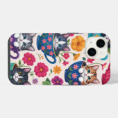 The Teacup Kittens & Blooms iPhone Hoesje (Achterkant horizontaal)