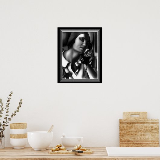 "The Telephone" Art Deco Print -Tamara de Lempicka (Keuken)