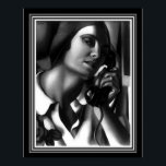 "The Telephone" Art Deco Print -Tamara de Lempicka<br><div class="desc">"The Telephone" Tamara de Lempicka Art Deco 16 x 20 Print</div>
