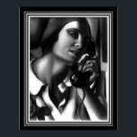 "The Telephone" Art Deco Print -Tamara de Lempicka<br><div class="desc">"The Telephone" Tamara de Lempicka Art Deco 16 x 20 Print</div>