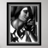"The Telephone" Art Deco Print -Tamara de Lempicka (Voorkant)