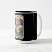 The Temperance Tarot Tweekleurige Koffiemok (Voorkant rechts)