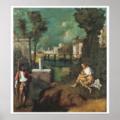 The Tempest, 1510 Giorgione Poster (Voorkant)