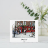 The Temple Bar, Dublin, Ierland Briefkaart (Staand voorkant)