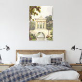 The Temple Bridge, van Ackermann's 'Repository of Canvas Afdruk (Insitu (Slaapkamer))