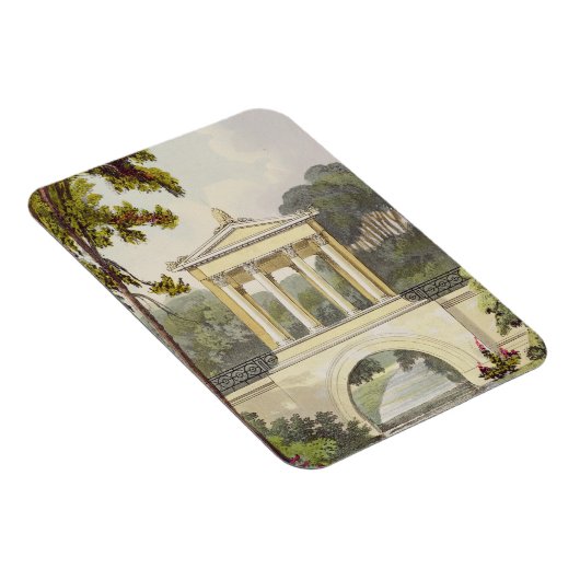 The Temple Bridge, van Ackermann's 'Repository of Magneet (Rechterzijde)