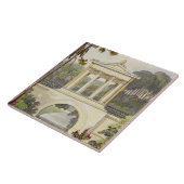 The Temple Bridge, van Ackermann's 'Repository of Tegeltje (Zijkant)