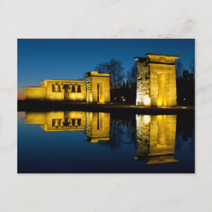 The Temple of Debod in Madrid Spain Briefkaart
