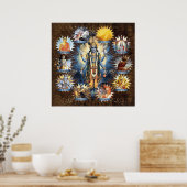 the Ten Avatars of Lord Vishnu - Poster (Keuken)
