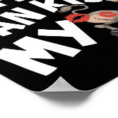 The Ten Pin Can Kiss My - Funny Donkey - Bowlers B Poster (Hoek)