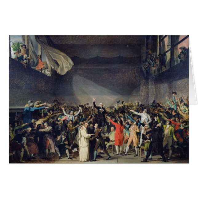 The Tennis Court Oath, 20 juni 1789, 1791 (Voorkant Horizontaal)
