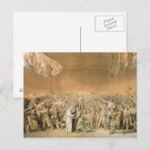 The Tennis Court Oath, 20 juni 1789, 1791 2 Briefkaart (Voorkant / Achterkant)