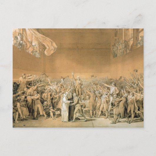 The Tennis Court Oath, 20 juni 1789, 1791 2 Briefkaart (Voorkant)