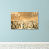 The Tennis Court Oath, 20 juni 1789, 1791 2 Canvas Afdruk (Insitu (Houten vloer))
