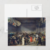 The Tennis Court Oath, 20 juni 1789, 1791 Briefkaart (Voorkant / Achterkant)
