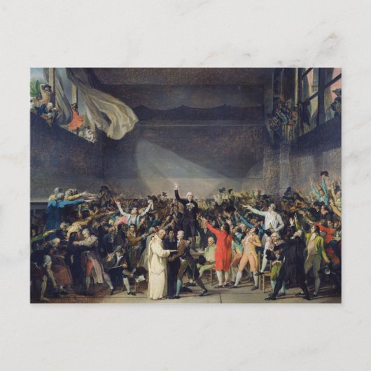 The Tennis Court Oath, 20 juni 1789, 1791 Briefkaart (Voorkant)