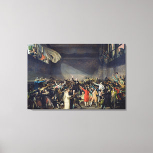 The Tennis Court Oath, 20 juni 1789, 1791 Canvas Afdruk