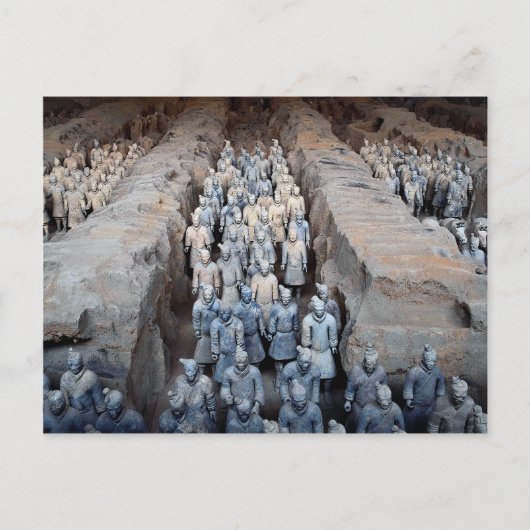 The Terra-cotta Warriors, Xi'an, China Briefkaart (Voorkant)