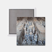 The Terra-cotta Warriors, Xi'an, China Magneet (Voorkant / Achterkant)