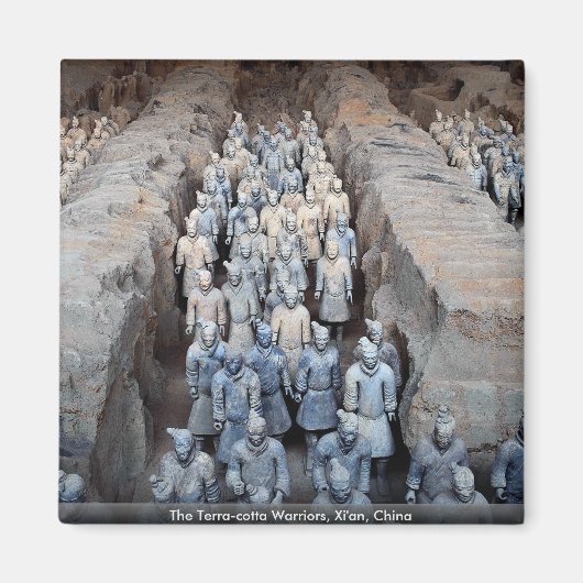 The Terra-cotta Warriors, Xi'an, China Magneet (Voorkant)