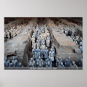 The Terra-cotta Warriors, Xi'an, China Poster (Voorkant)